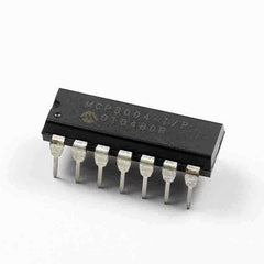 MCP3004-I/P 14-PDIP IC ADC 10BIT 2.7V 4CH SPI 14DIP