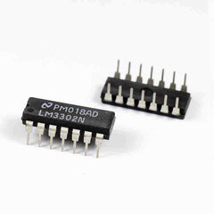 LM3302N 14-DIP (0.300", 7.62mm) IC COMPARATOR QUAD DIFF 14-DIP