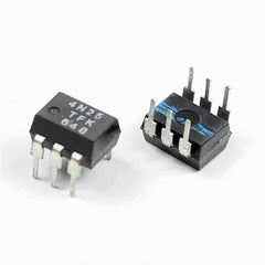 4N25 6-DIP (0.300", 7.62mm) OPTOCOUPLER PHOTOTRANS 20% 6DIP
