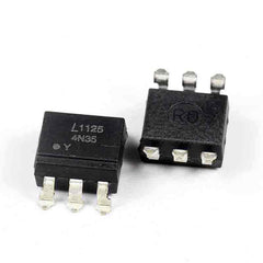 4N35S-TA1 6-SMD, Gull Wing OPTOISOLATOR W/BASE SMD