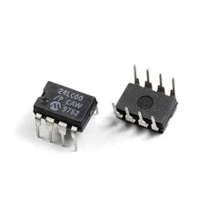 24LC00/P 8-PDIP IC EEPROM 128BIT 400KHZ 8DIP