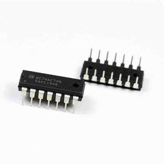MC74AC74N 14-DIP (0.300", 7.62mm) IC FLIP FLOP DUAL POS TRG 14DIP