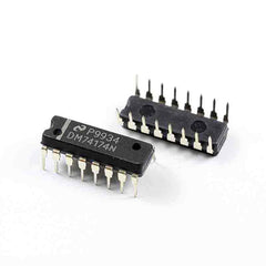 DM74174N 16-DIP (0.300", 7.62mm) IC FLIP FLOP HEX D-TYPE 16-DIP
